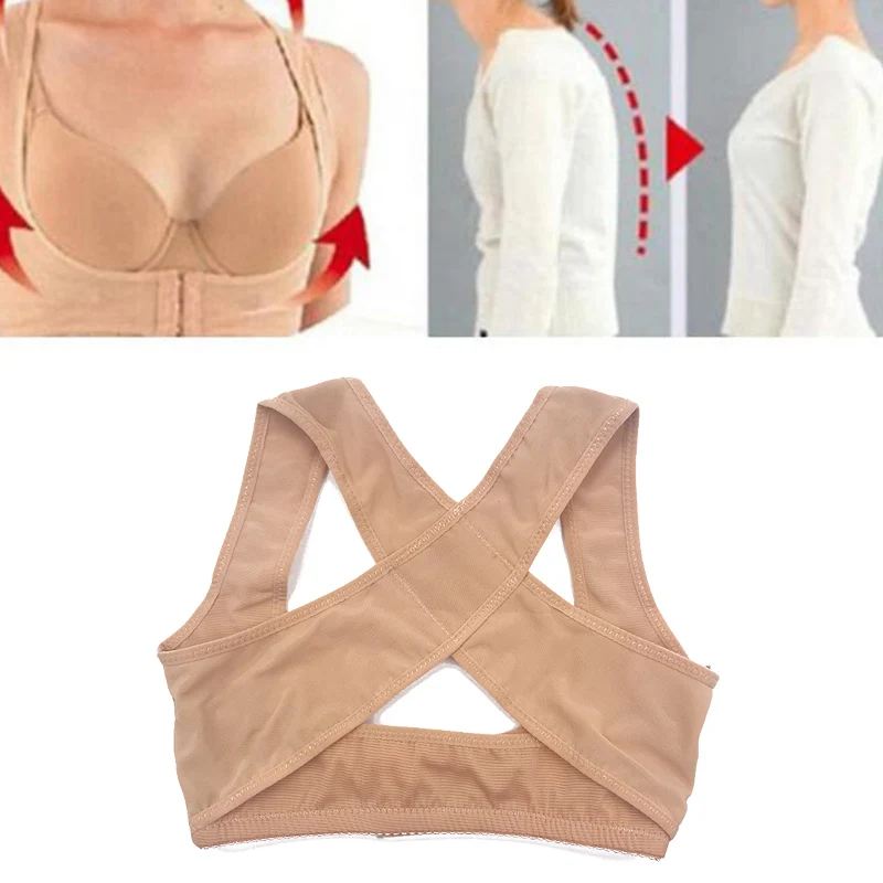 

Adjustable Size XXL Women Back Posture Corrector Back Pain Relief Support Spine Posture Correction Black Belt For Women