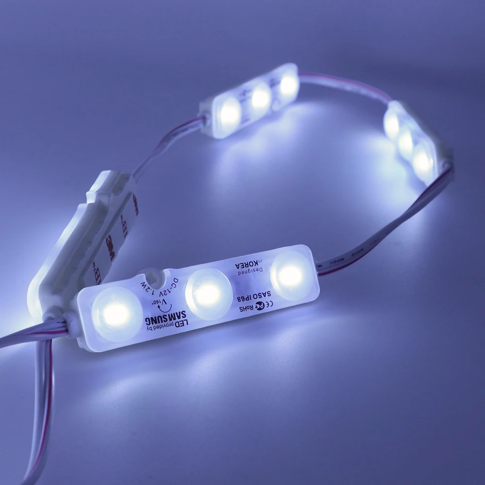 50 шт. 12 В светодиодный модуль светильник SMD 5730 3 светодиодный 1,2 Вт SAMSUNG чип водонепроницаемый рекламный светильник буквы канала светодиодный подсветка