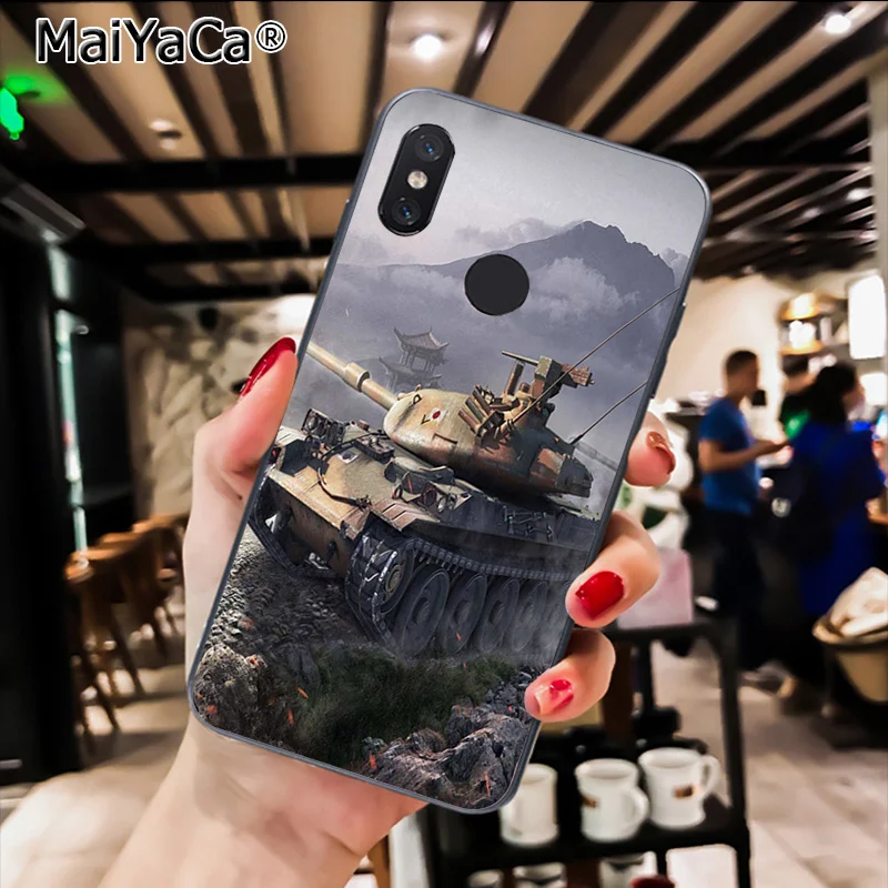 MaiYaCa world of tanks Черная мягкая крышка чехол для телефона для Xiaomi Redmi8 4X 6A S2 7A 6A Redmi 5 5Plus Note5 7 Note8Pro