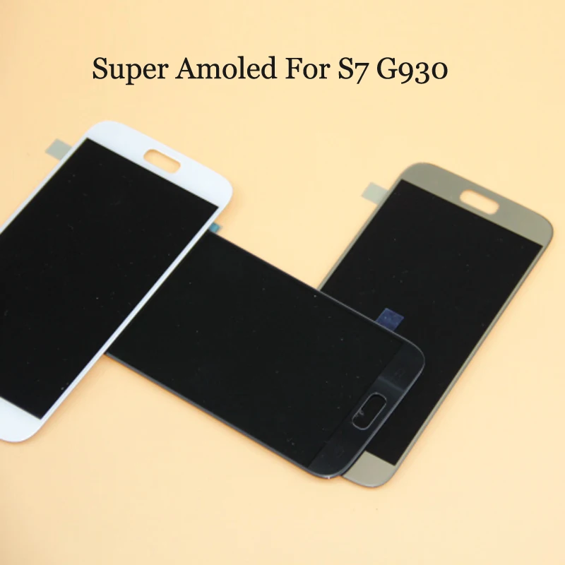 SUPER AMOLED для samsung GALAXY S7 G930 G930F ЖК-дисплей кодирующий преобразователь сенсорного экрана в сборе протестирован