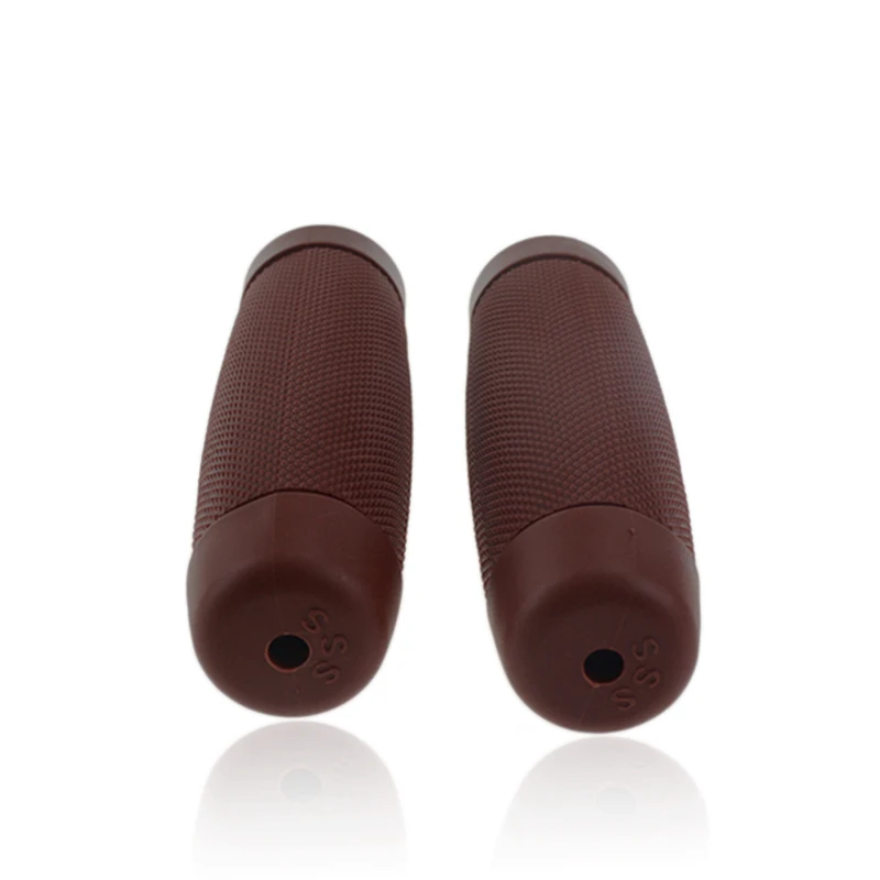 

Motorcycle 22MM Brown Rubber Hand Grip Throttle Grip Pit Dirt Bikes ATV Cafe Racer Custom Bubber