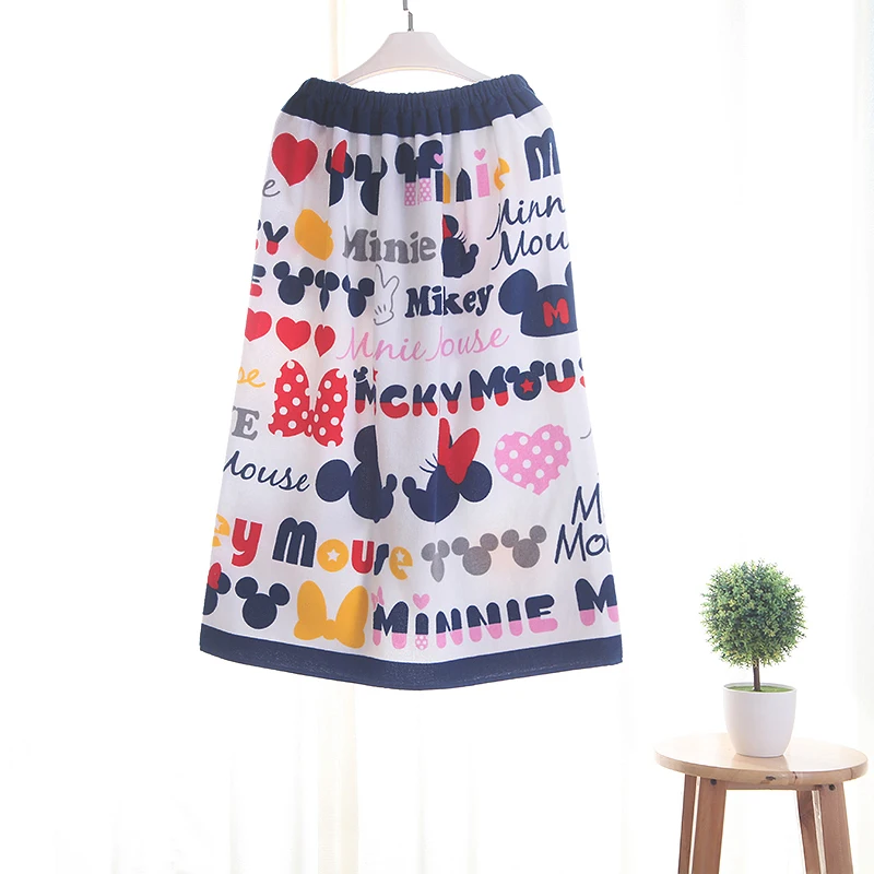 Дисней Минни Микки Маус 100% хлопок полотенце накидка ночная рубашка юбка