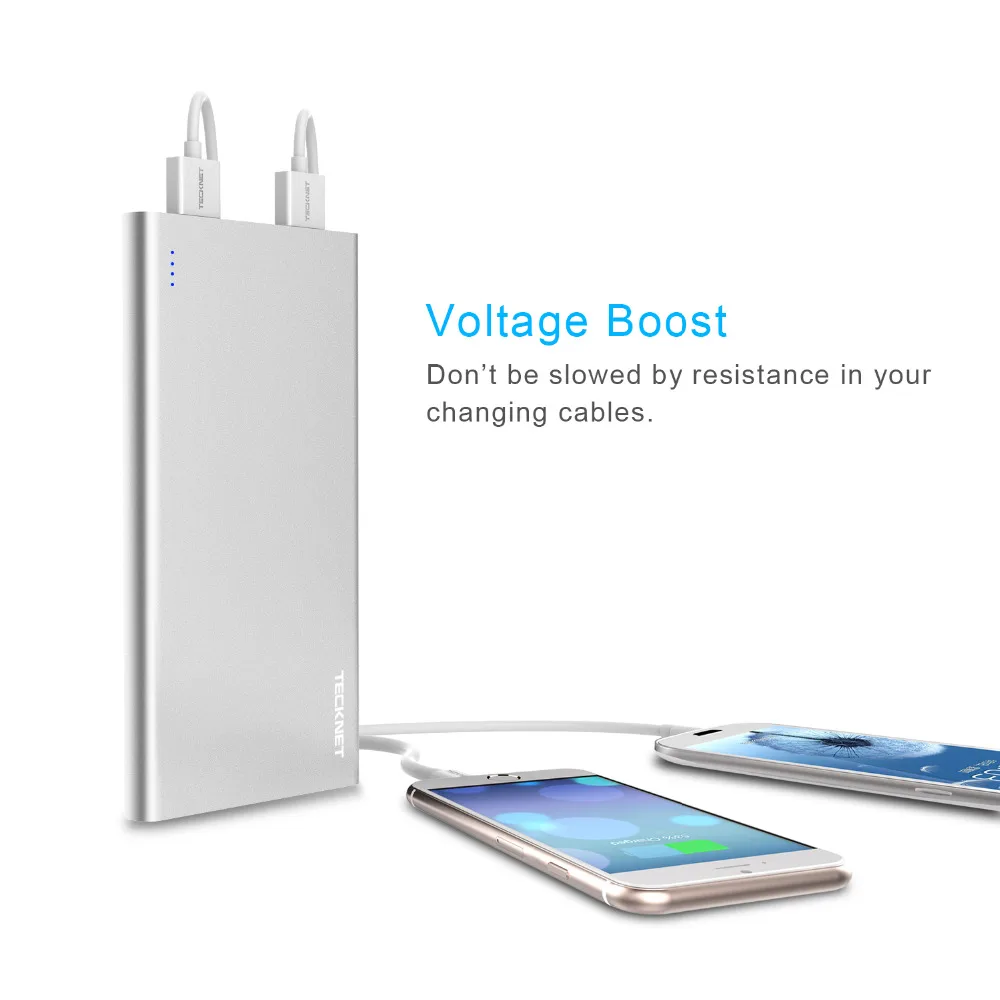 TeckNet power Bank 10000 мАч Dual USB внешний аккумулятор Оригинальное быстрое зарядное