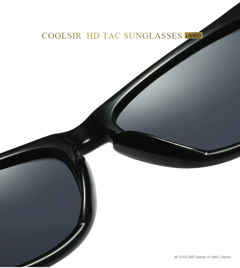 Fashion Classic Square Sunglasses Men Retro Polarized UV400 Mirror Lens Sun Glasses Transparent Eyeglasses Women with Zip Case