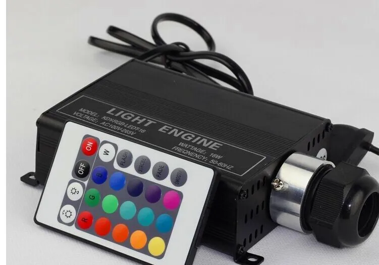 16 Вт LED RGB свет двигателя с 24 клавишным радиочастотным пультом AC100 265V входом|engine