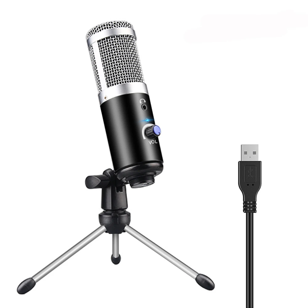 USB подключи и играй микрофон для компьютера YouTube Skype Studio прямой РАДИОВЕЩАТЕЛЬНЫЙ микрофон Микрофон Youtubers вокальная запись