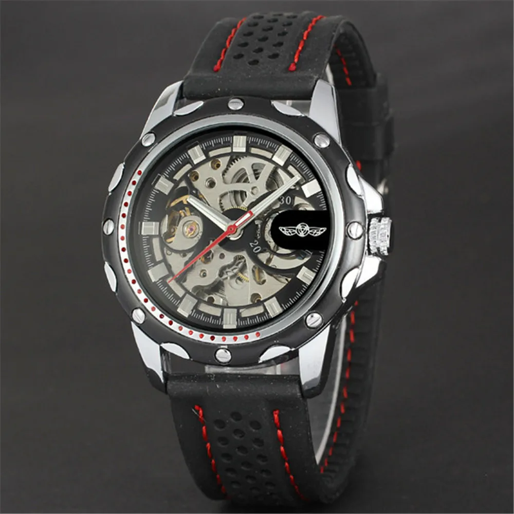 Мужские наручные часы WINNER армейские спортивные автоматические механические со