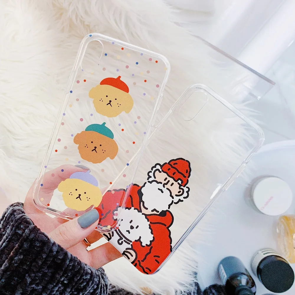 ORYKSZ Рождество Мультфильм ТПУ Мягкий силиконовый чехол для телефона iPhone X 7 8 Plus