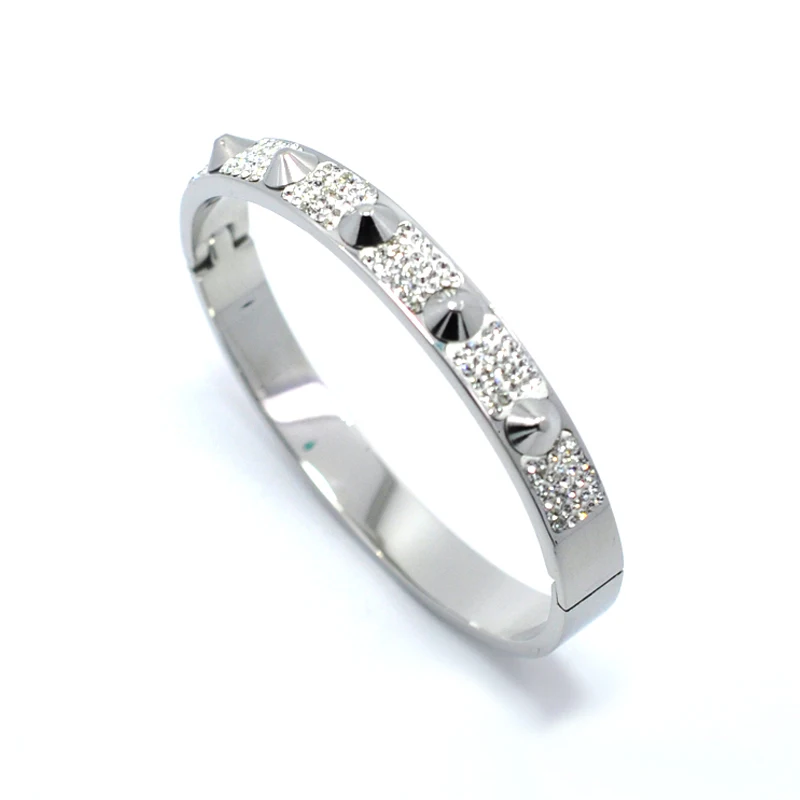 FYSARA мода любовника ювелирные изделия Спайк браслет в форме пирамиды на запястье