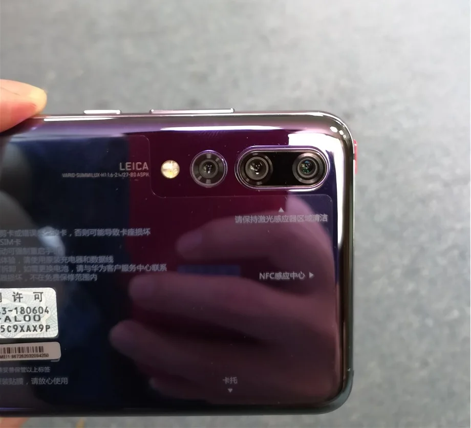 6,1 ''huawei P20 Pro AI смартфон IP67 водонепроницаемый 40.0MP Тройная камера заднего вида полный экран NFC Android 8,1 6GB 256GB