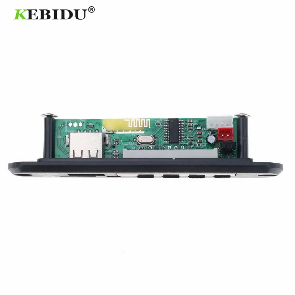 KEBIDU Bluetooth MP3 декодер доска 5 в 12 В беспроводной Bluetooth MP3 WMA декодер доска MP3-плеер с пультом дистанционного управления для автомобиля