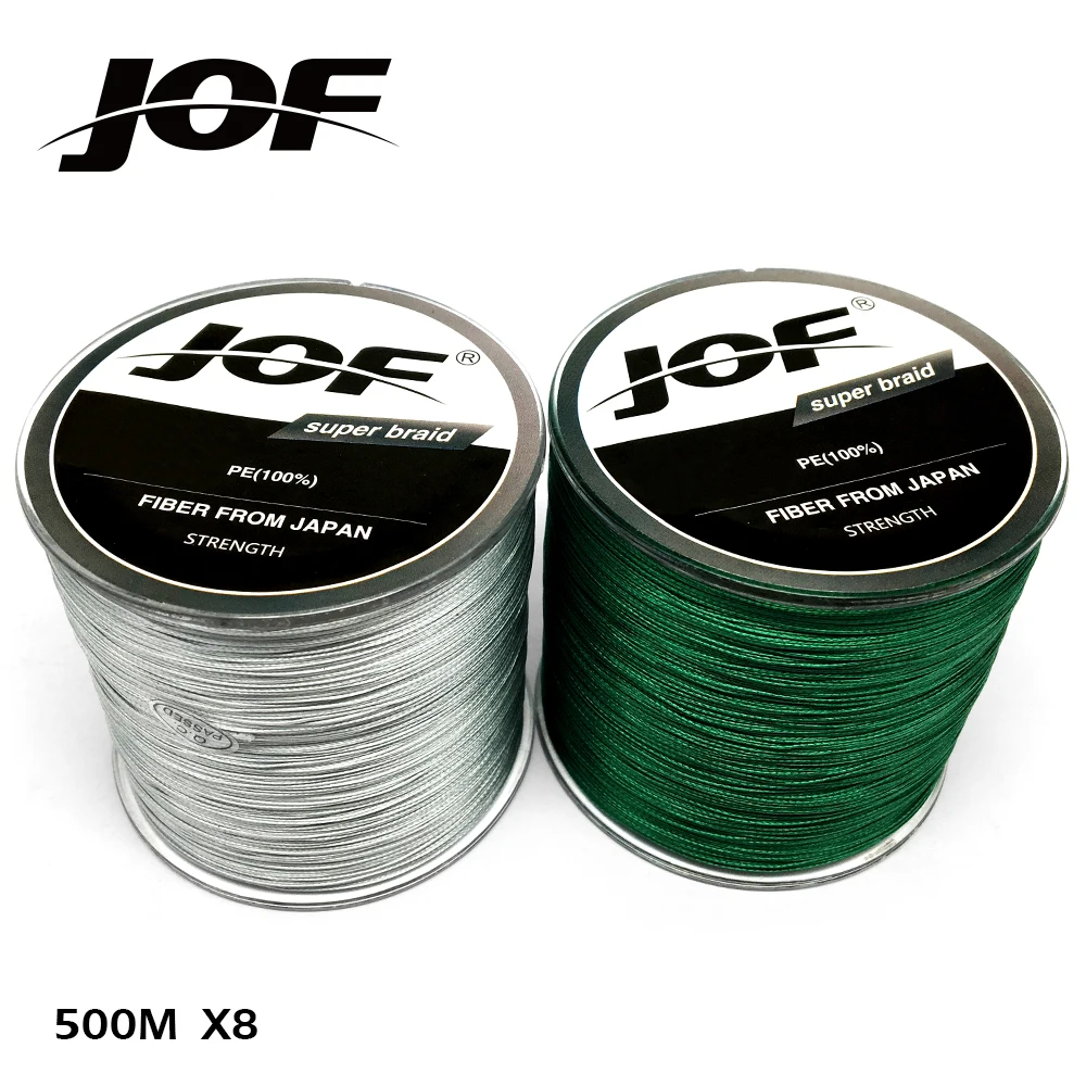 JOF 2018 500 м 8 нитей плетеная леска 22 31 39 43 52 61 78LB многонитевая рыболовная