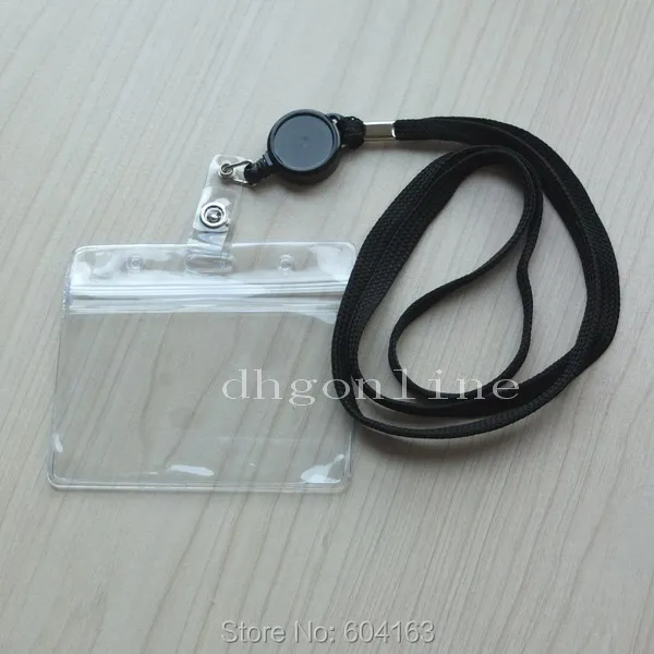 6 комплектов держатель ID карты катушка выдвижной значок шнур YOYO горизонтальный |