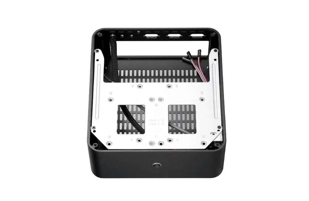 2016 Realan Алюминия Mini ITX Корпус без Блока Питания компьютер Случае Настольных ПК |