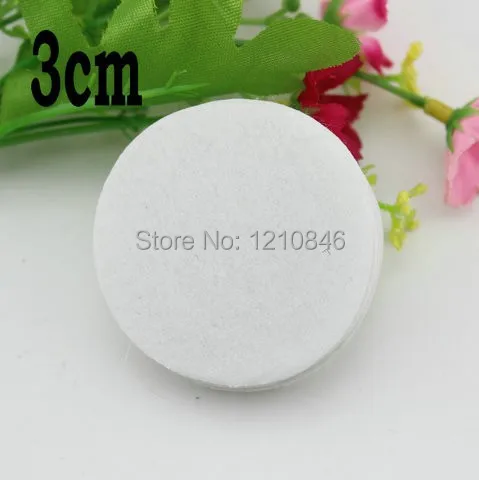 Круглые фетровые накладки для цветов круглые из искусственной ткани белого