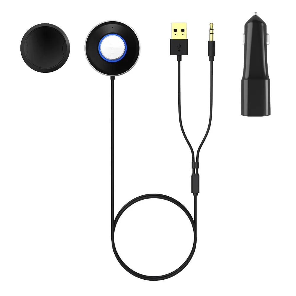 Новый автомобильный комплект 3 5 мм Bluetooth 4 0 аудио приемник Hands-free стерео музыка Aux