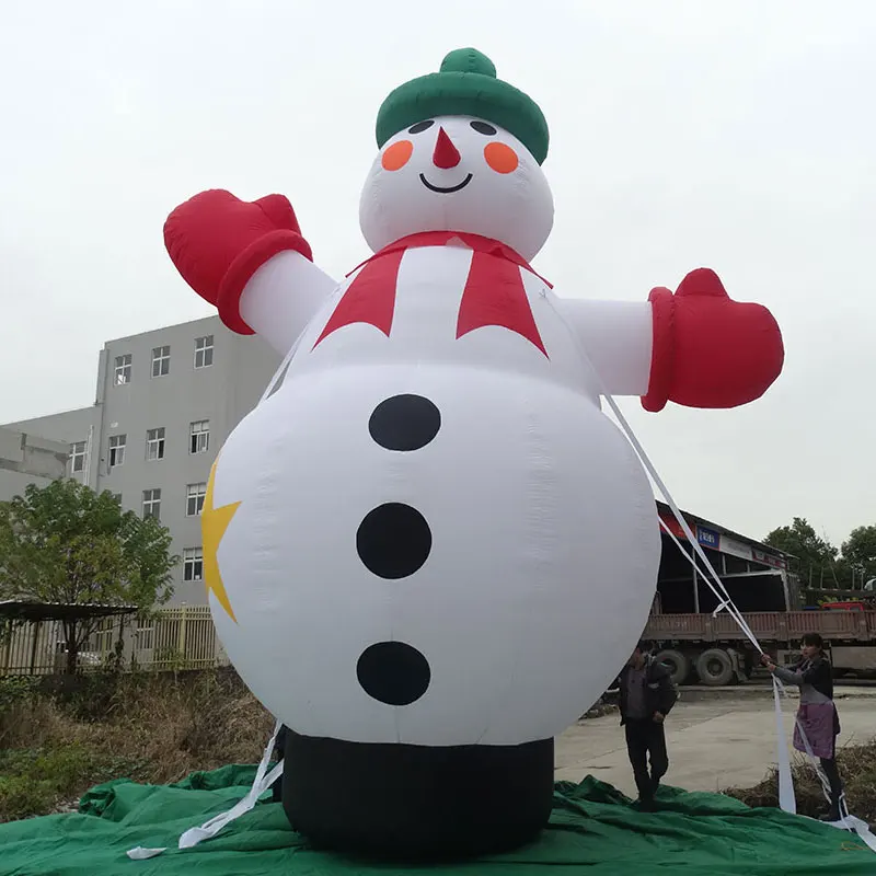 Надувная Рождественская модель надувной мультфильм Санта Клаус украшение 5