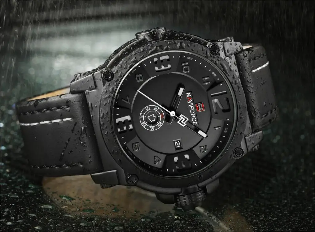 Часы наручные Naviforce Мужские кварцевые модные спортивные водонепроницаемые с