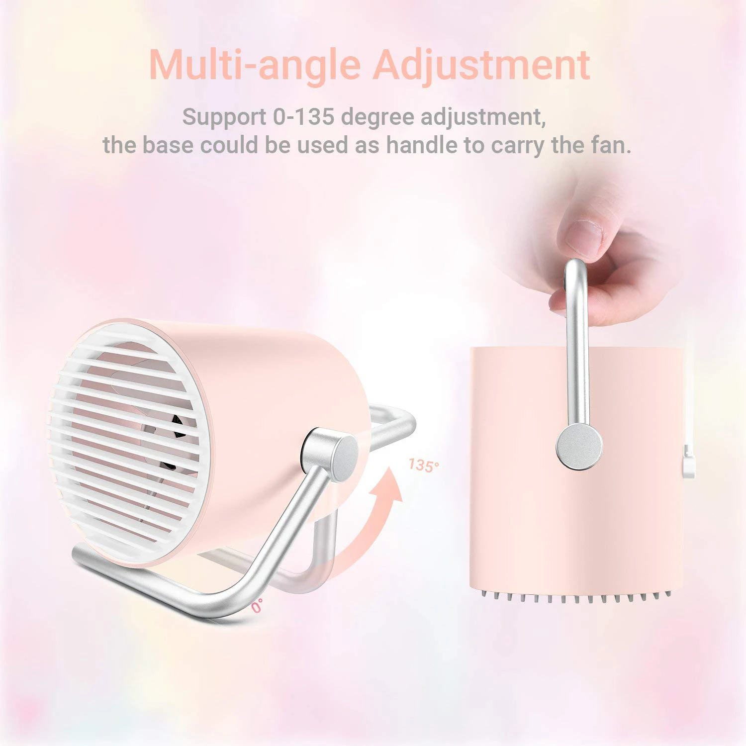 Hot Sale Personal USB Fan - Portable Mini Table Desk with Twin Turbo Blades Whisper Quiet Cyclone Air Circulation Technology | Бытовая