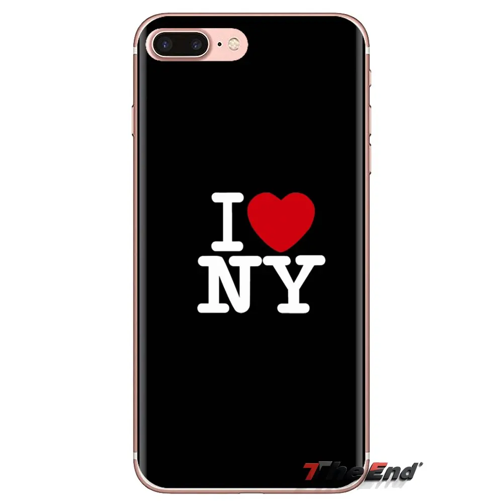 Мягкий силиконовый чехол для Sony Xperia Z Z1 Z2 Z3 Z5 compact M2 M4 M5 C4 E3 T3 XA Huawei Mate 7 8 Y3II I Heart NY City New