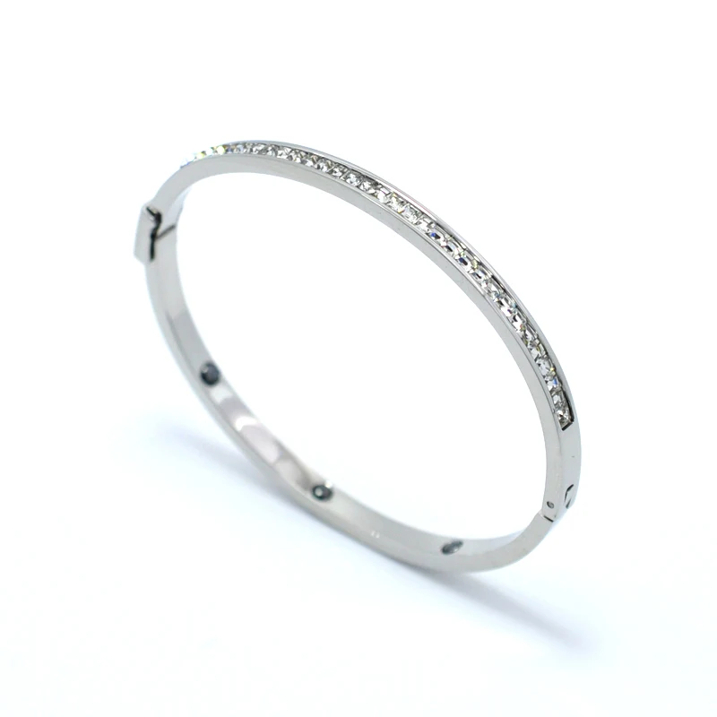 Классический Элитный бренд тонкий ряда кубический циркон браслеты из кристаллов