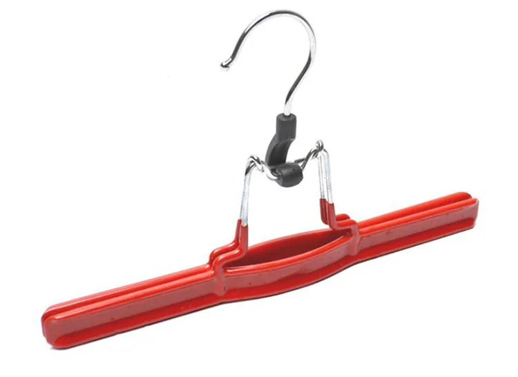 Hangerlink красочная ПВХ металлическая вешалка для удлинения волос брюк зажим (12