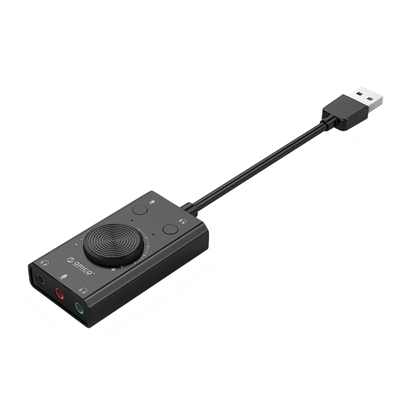 USB звуковая карта внешние наушники Бесплатный привод независимый компьютер