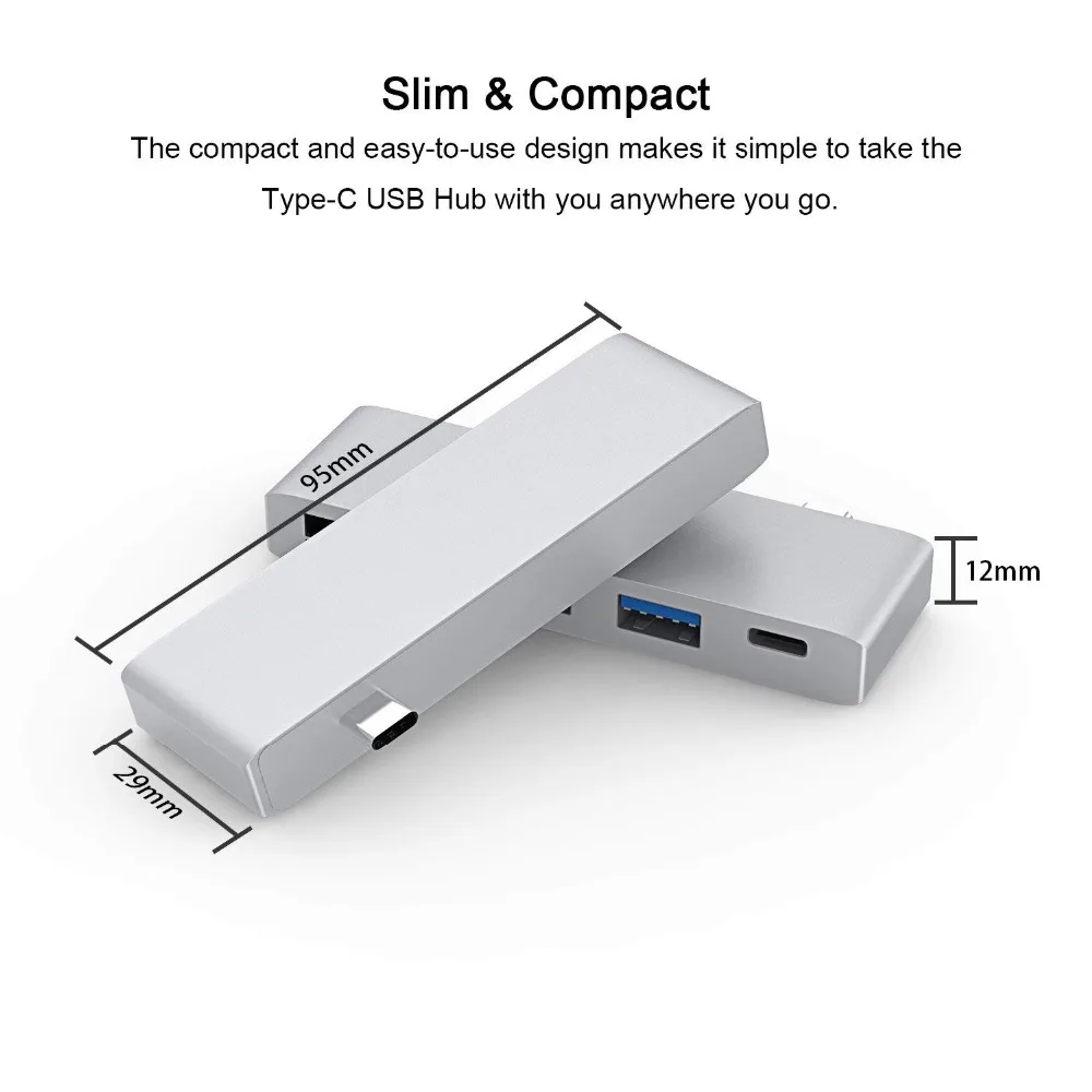 5 in 1 USB C HUB Type-c to 3.0/TYPE Hub + Micro USB/TF Card Reader Port for Macbook Air Pro | Электроника