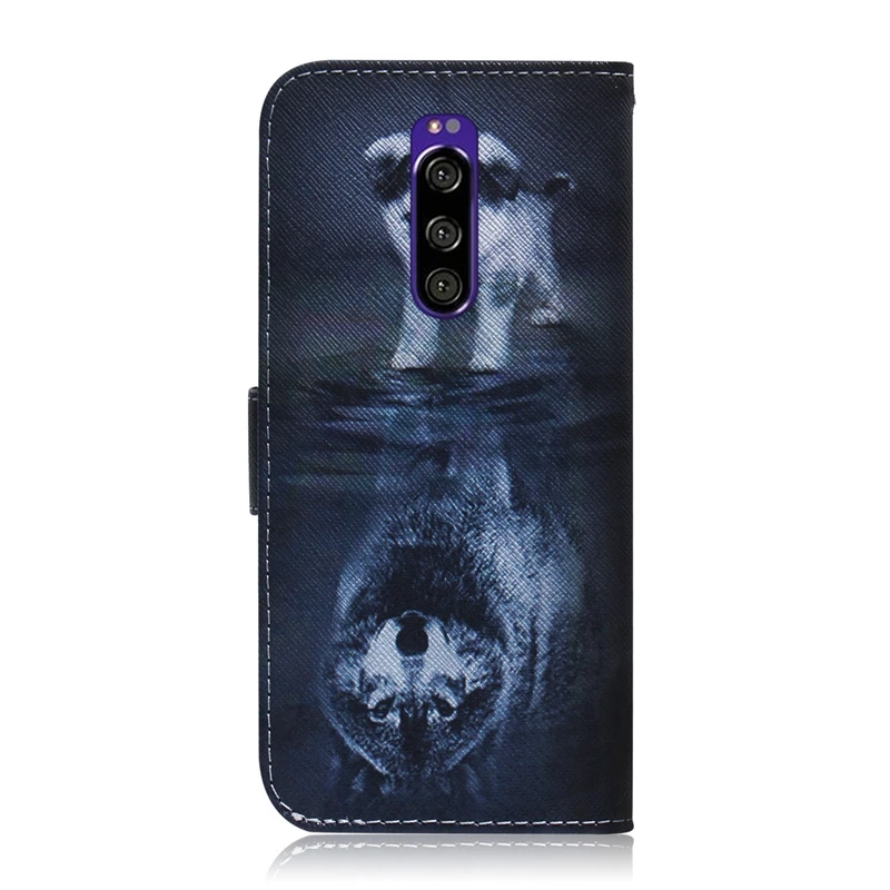 Чехол для Etui Sony Xperia 1 с магнитной застежкой из искусственной кожи изображением