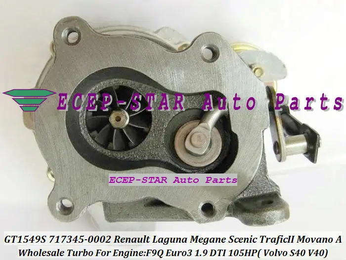GT1549S 717345 0002 турбо для Renault Laguna Megane Scenic Trafic II/Opel Movano A Vivaro/Space Star Volvo S40/V40 1.9L DTI F9Q|turbo