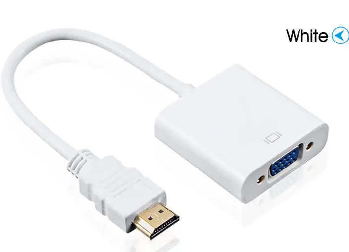 Адаптер HDMI-VGA Папа-мама преобразователь адаптер 1080P цифро-аналоговое видео аудио