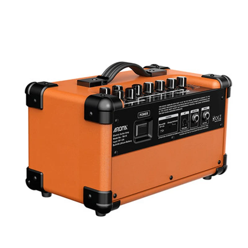 Усилитель для электрогитары AROMA TM-15 15 Вт портативный усилитель с интерфейсом