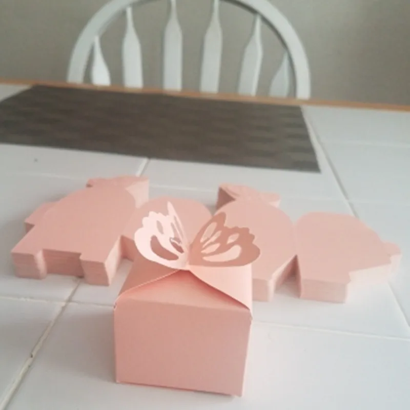 10 шт. украшение бабочки боит Драже свадьба крещение рождение розы Конфеты