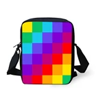 Миниатюрная сумка-мессенджер THIKIN для девочек, женская маленькая сумка на плечо с радужным разноцветным рисунком для мальчиков и девочек-подростков светильник легкая кросс-боди