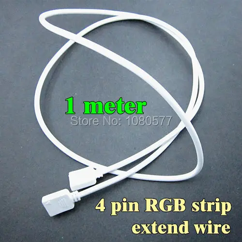 10pcs/lot 1 meter 4 Pin Female Connector Extension Cable For SMD 3528 5050 RGB LED Flexible Strip Lighting Connecting | Обустройство