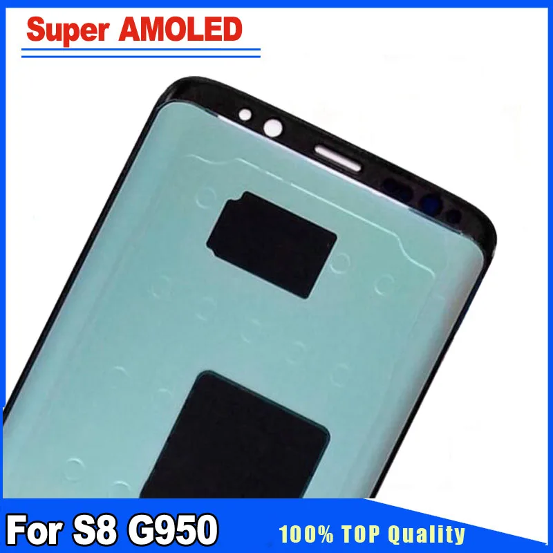 Super AMOLED Pantalla LCD Display Touch Screen Digitizer Assembly Replacement Kits For Samsung Galaxy S8 SM-G950F Free Sticker | Мобильные