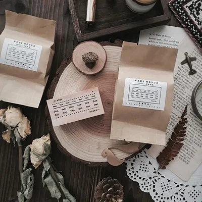 week XINAHER винтажная фаза Луны календарь штамп DIY деревянные резиновые штампы для scrapbooking канцелярские принадлежности Скрапбукинг Стандартный штамп - Цвет: week