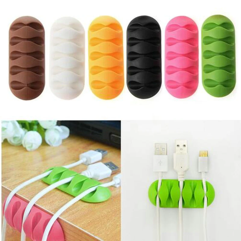 

Cable Winder Earphone Cable Organizer Wire Storage Silicon Charger Cable Holder Clips for MP3 ,MP4 ,Mouse,Earphone USB Cable