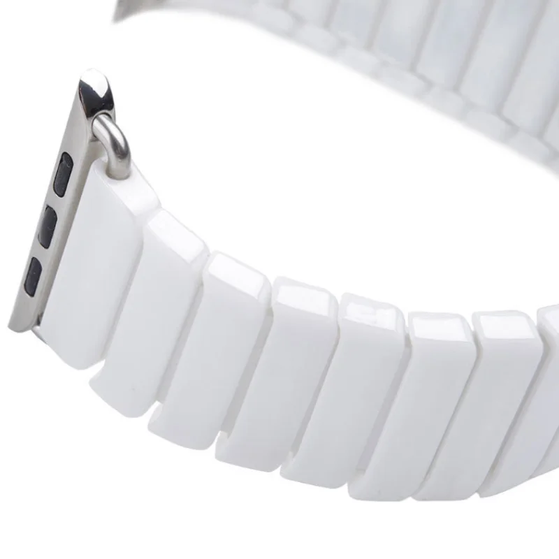 Стильный применимый Apple Watch керамический ремешок часов Quick Release Bar наручные часы ремешок Белый Черный часы ремень не выцветает 38 мм 42 мм
