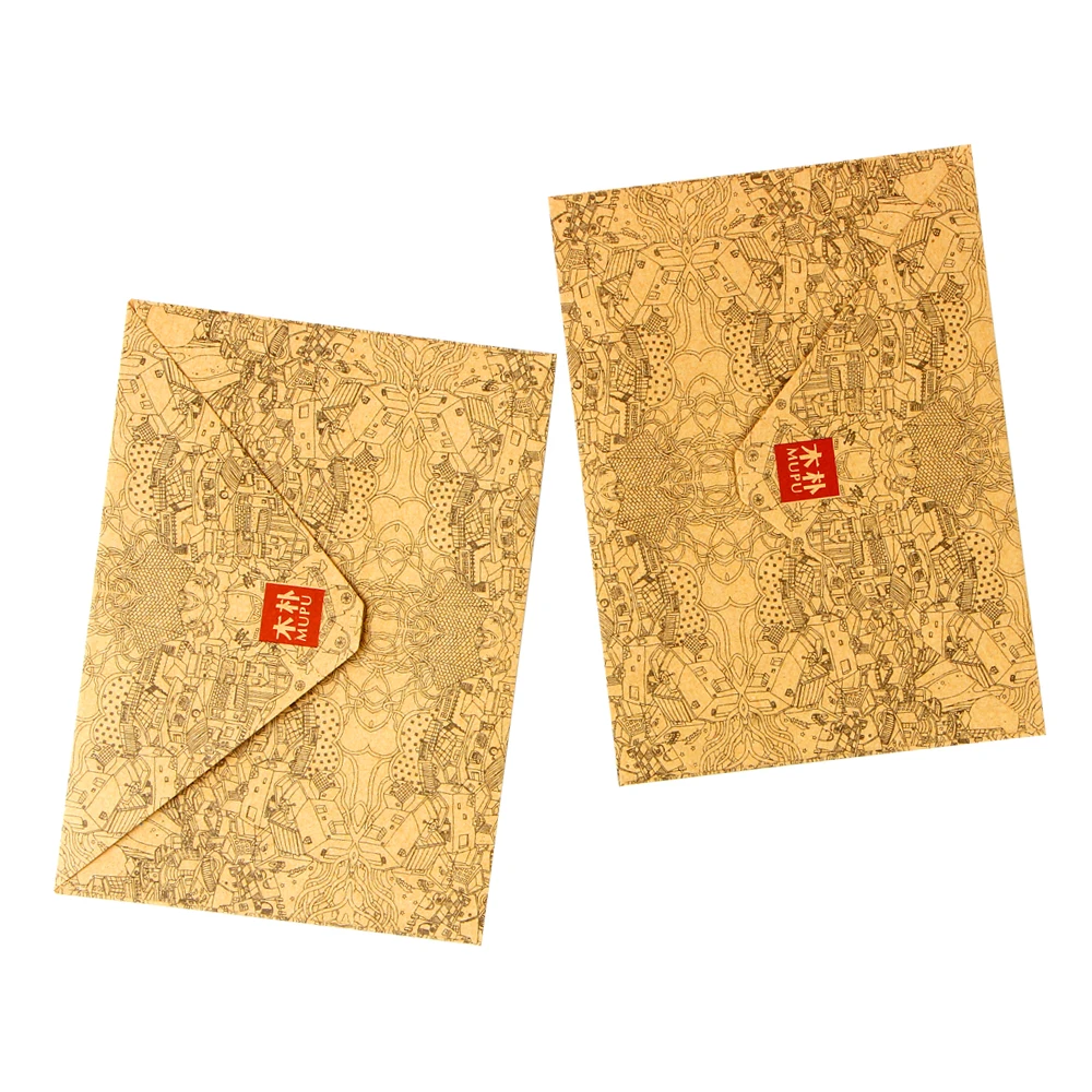 10pcs/set Classical Brown Kraft Retro Mini Paper Window Envelopes Card Style High Quality Envelope Gift | Канцтовары для офиса и