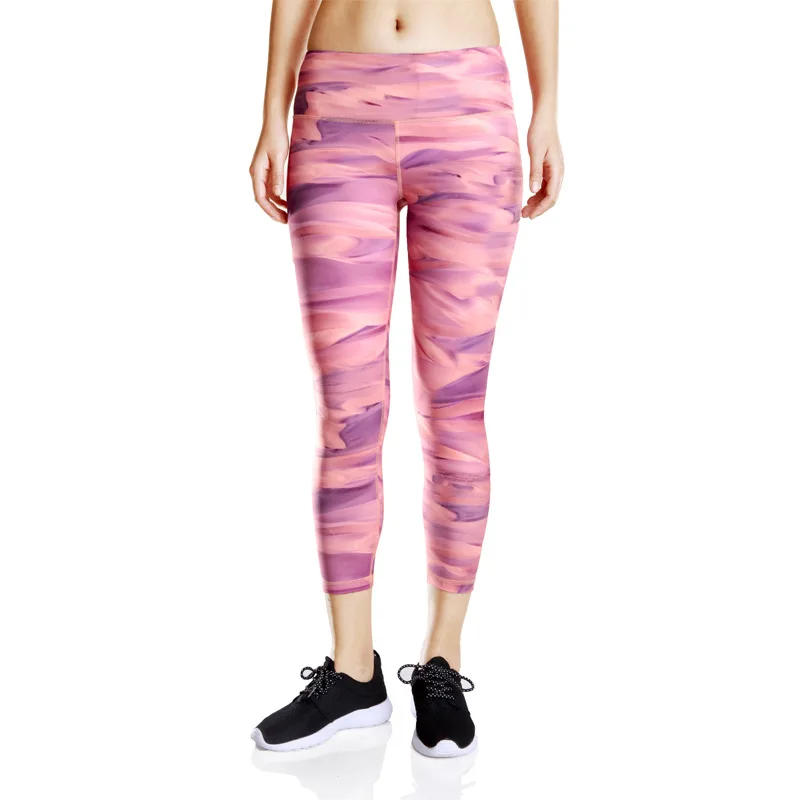 LTD новые брюки Капри с принтом женская спортивная одежда Леггинсы спортивные
