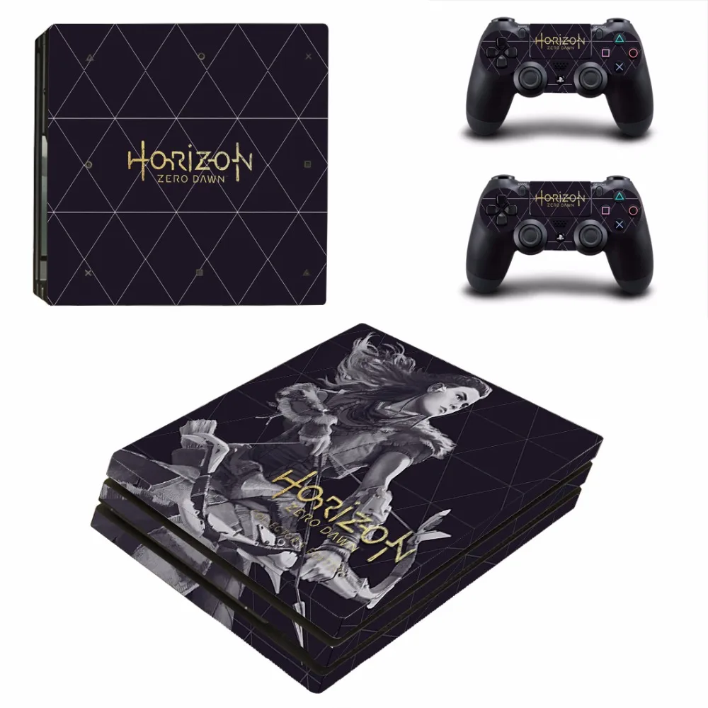 Горизонт: нулевой рассвет наклейка Кожа Наклейка для sony Playstation 4 PS4 Pro продвижение консоли Защитный Флим+ 2 шт. контроллер