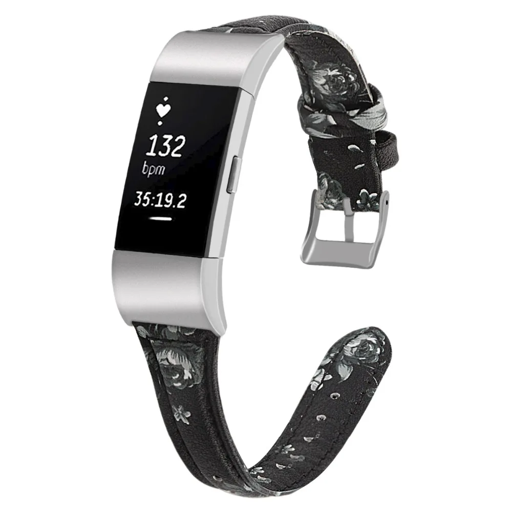 Полосы для браслета FitBit Charge 2 кожи Роза Золотые ремешки для FitBit Charge 2 кожаный браслет с ремешком ремешок для часов кожаный ремешок
