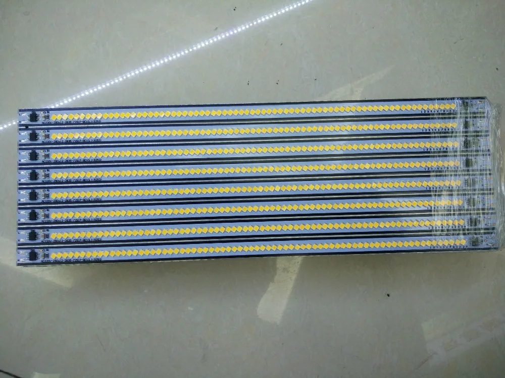 100 шт./лот В переменного тока 2835SMD 30 см 7 Вт Теплый Холодный белый яркий