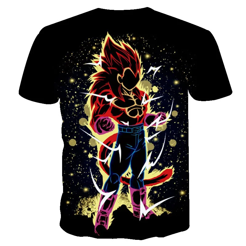 Новинка, мужская и женская персональная аниме Dragon Ball Z, 3D печать, футболка классная, модная, удобная, с коротким рукавом, креативная рубашка