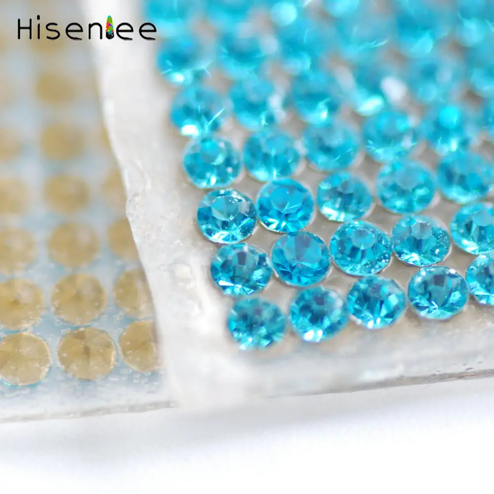 aquamarine 20x40 мм цветные стразы на сетчатой основе отделка самоклеющаяся Алмазная наклейка для скрапбукинга кристалл для свадебного платья автомобиль мобильный ПК Декор - Цвет: aquamarine
