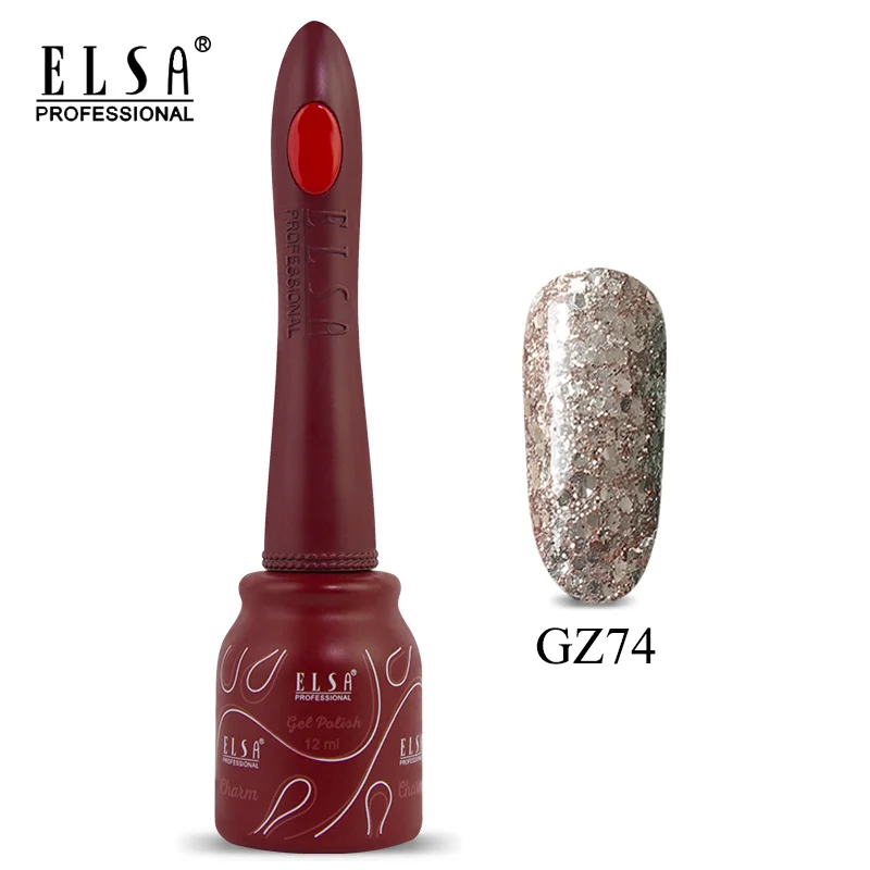 GZ74 Elsa 12 мл DIY Гель-лак для ногтей Французский стиль УФ набор гель-лаков для ногтей отмачиваемый 80 цветов серия лак для ногтей телесный цвет гель - Цвет: GZ74