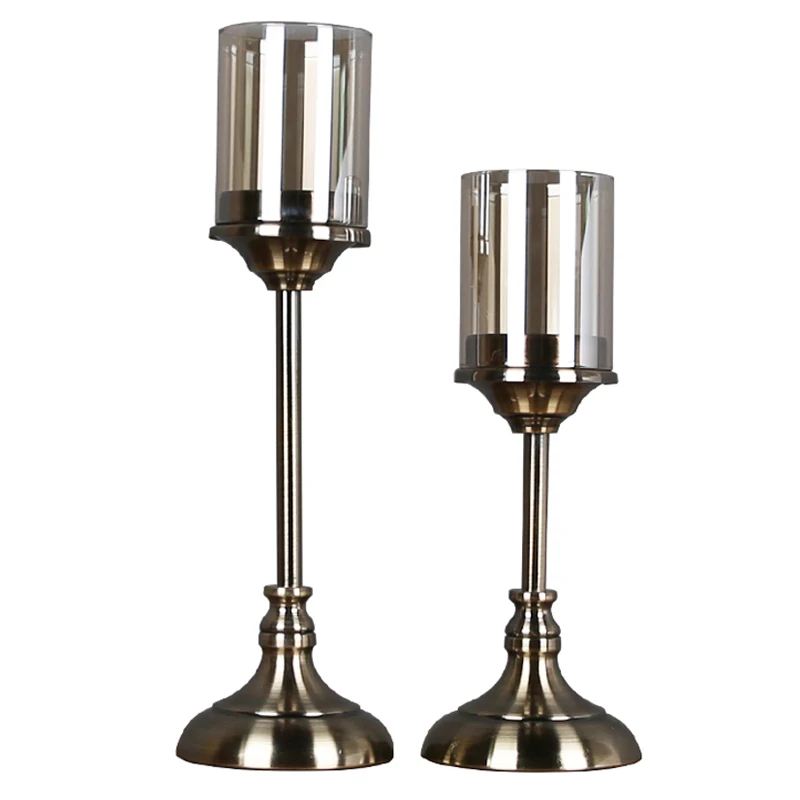 2 шт. европейские классические стеклянные подсвечники | Дом и сад