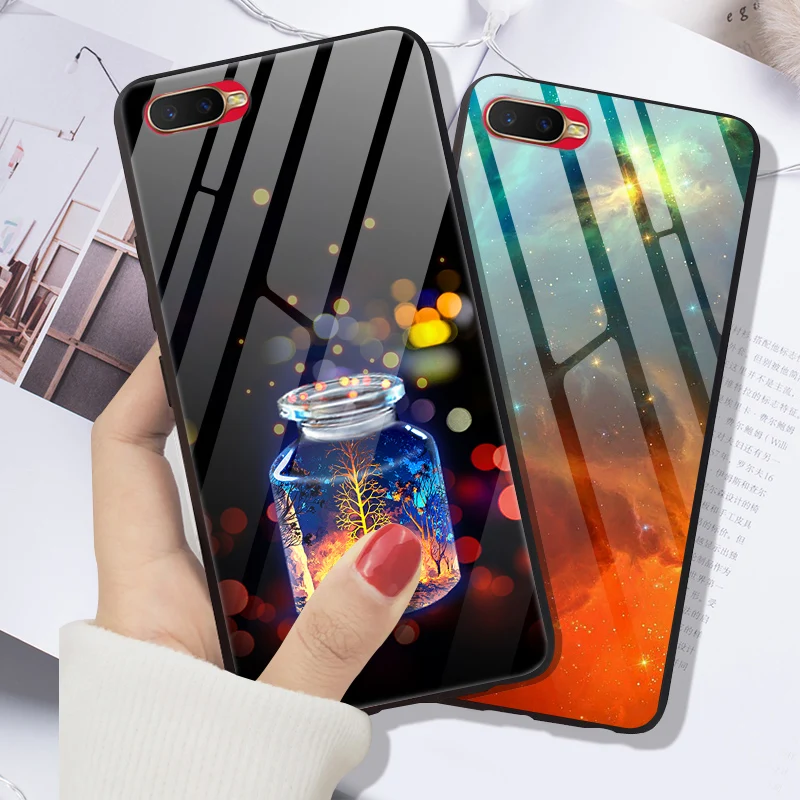 Чехол для OPPO RX17 Neo чехол из закаленного стекла силиконовый бампер жесткое стекло