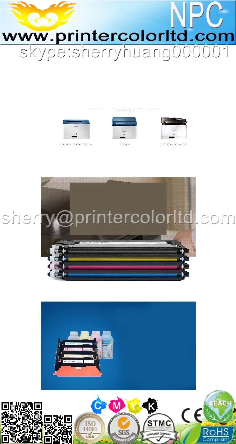 Цветной тонер-картридж для samsung CLP320 CLP 320 321 325 CLX3180 CLX3185 CLX 3185 3180 CLT407S CLT-407S CLT 407S CLT-K407S 407
